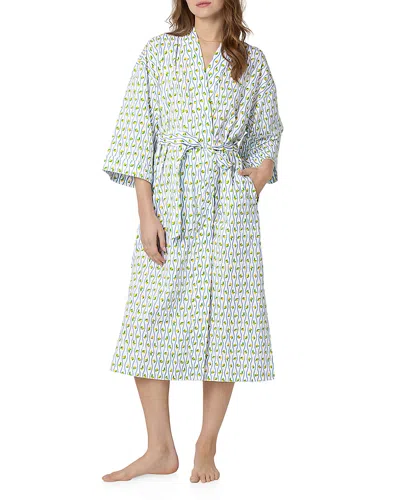Bedhead Pajamas Cotton Poplin Kimono Robe In Multi