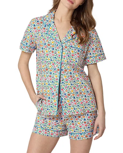 Bedhead Pajamas Cotton Sateen Short Sleeve Pajama Set In Multi