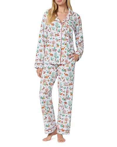 Bedhead Pajamas Cotton Stretch Long Sleeve Pajama Set In Multi