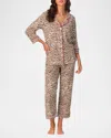 Bedhead Pajamas Cropped Organic Cotton Jersey Pajama Set In Wild Thing