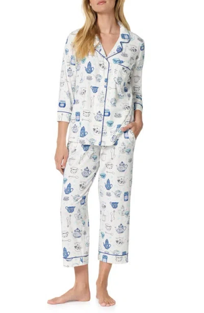 Bedhead Pajamas Cropped Pajamas In White