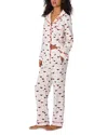 Bedhead Pajamas Espresso Kisses Long Sleeve Pajama Set In White