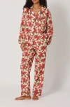 Bedhead Pajamas Floral Print Long Sleeve Cotton Jersey Pajamas In Multi