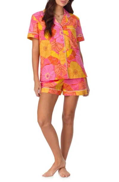 Bedhead Pajamas Floral Short Pajamas In Sunkissed Poppies