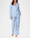 Bedhead Pajamas Printed Long Sleeve Pajama Set In Festival Of Lights