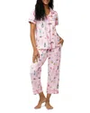 BEDHEAD PAJAMAS BEDHEAD PAJAMAS LET'S DO BRUNCH CROPPED PAJAMA SET