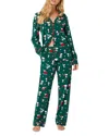 Bedhead Pajamas Long Sleeve Classic Long Pajama Set In Green