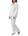 Bedhead Pajamas Stripe Organic Cotton Sateen Pajamas In Mint D St