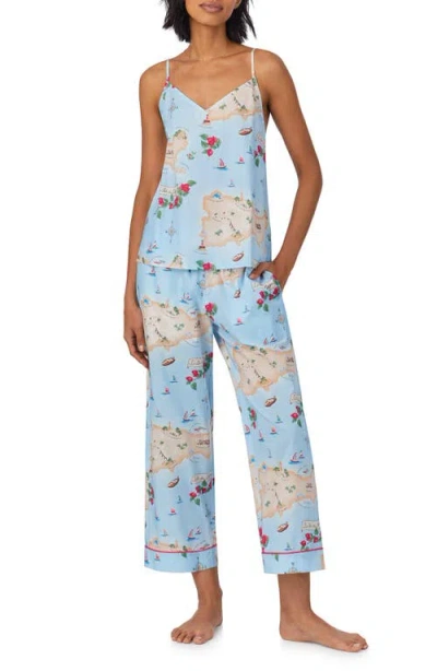Bedhead Pajamas Organic Cotton Crop Pajamas In Ciao Capri