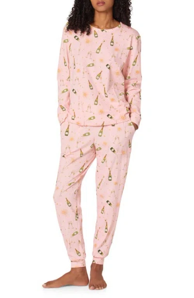 Bedhead Pajamas Pop Fizz Print Stretch Organic Cotton Pajamas In Pink