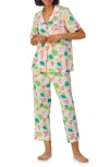 Bedhead Pajamas Print Crop Stretch Jersey Pajamas