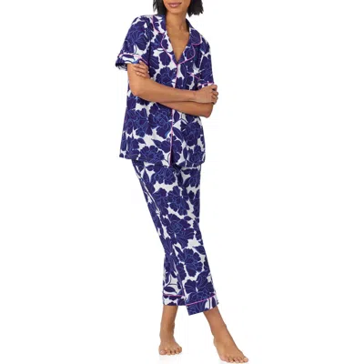 Bedhead Pajamas Print Crop Stretch Jersey Pajamas In Isabella Flora
