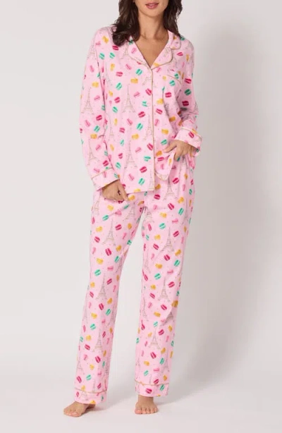 Bedhead Pajamas Print Jersey Pajamas In Pink