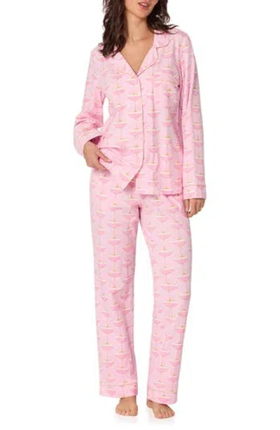 Bedhead Pajamas Print Jersey Pajamas In Pink