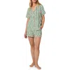Bedhead Pajamas Print Jersey Short Pajamas In Green