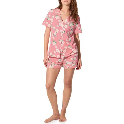 Bedhead Pajamas Print Jersey Short Pajamas In Pink