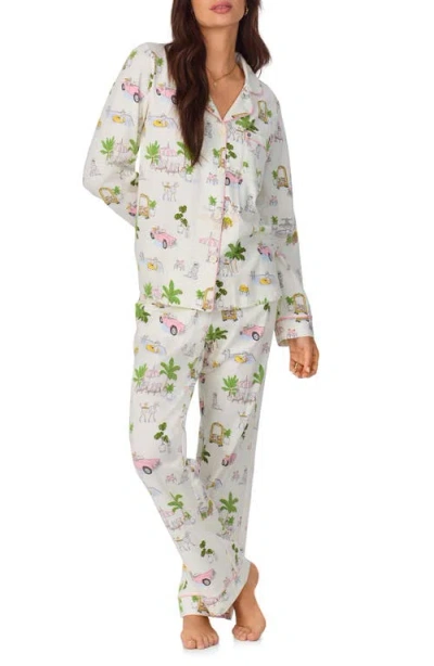 Bedhead Pajamas Print Long Pajamas In Poolside Poodles