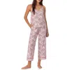 Bedhead Pajamas Print Organic Cotton Jersey Crop Pajamas In Willow