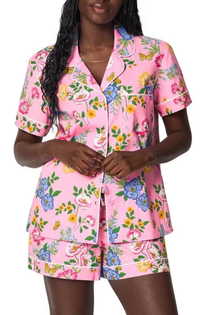 Bedhead Pajamas Print Organic Cotton Poplin Short Pajamas In Multi