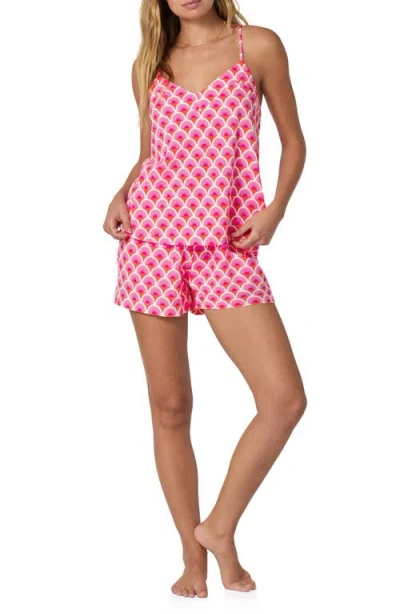 Bedhead Pajamas Print Short Pajamas In Pink