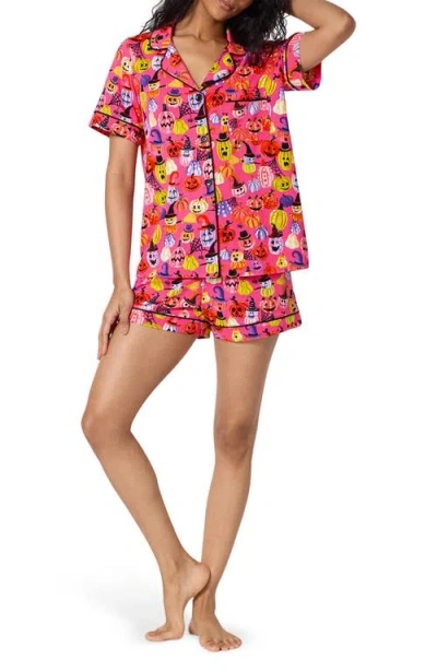 Bedhead Pajamas Print Short Pajamas In Pink