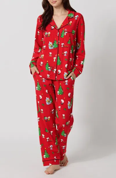 Bedhead Pajamas Print Stretch Cotton Pajamas In Red