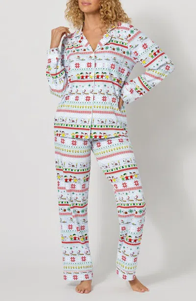 Bedhead Pajamas Print Stretch Cotton Pajamas In White