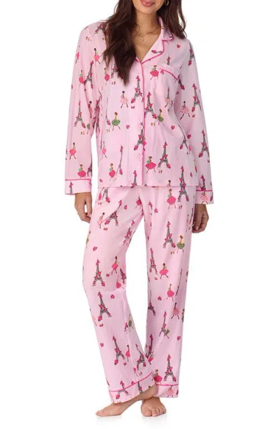 BEDHEAD PAJAMAS BEDHEAD PAJAMAS PRINT STRETCH JERSEY PAJAMAS