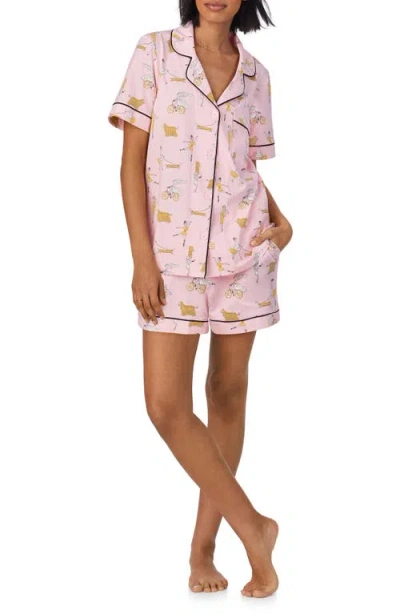 Bedhead Pajamas Print Stretch Jersey Short Pajamas In Say Yes To Pasta