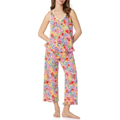 Bedhead Pajamas Print Stretch Organic Cotton Crop Pajamas In Multi