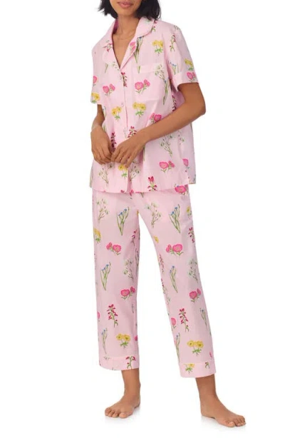 Bedhead Pajamas Print Stretch Organic Cotton Jersey Crop Pajamas