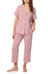 Bedhead Pajamas Print Stretch Organic Cotton Jersey Crop Pajamas