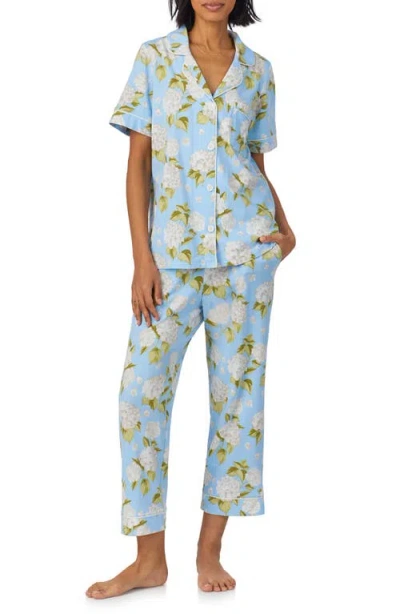BEDHEAD PAJAMAS BEDHEAD PAJAMAS PRINT STRETCH ORGANIC COTTON JERSEY CROP PAJAMAS