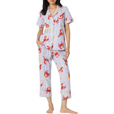 Bedhead Pajamas Print Stretch Organic Cotton Jersey Crop Pajamas In Multi