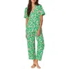 Bedhead Pajamas Print Stretch Organic Cotton Jersey Crop Pajamas In Beverly Ikat