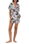 Bedhead Pajamas Print Stretch Organic Cotton Jersey Short Pajamas In Pink