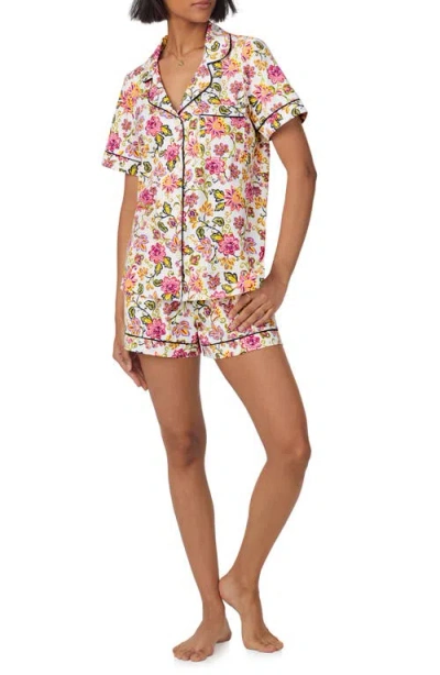 Bedhead Pajamas Print Stretch Organic Cotton Jersey Short Pajamas In Desert Flowers