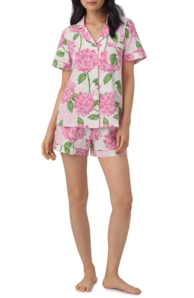 Bedhead Pajamas Print Stretch Organic Cotton Jersey Short Pajamas In Grand Hydrangea
