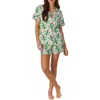 Bedhead Pajamas Print Stretch Organic Cotton Jersey Short Pajamas In Palm Point