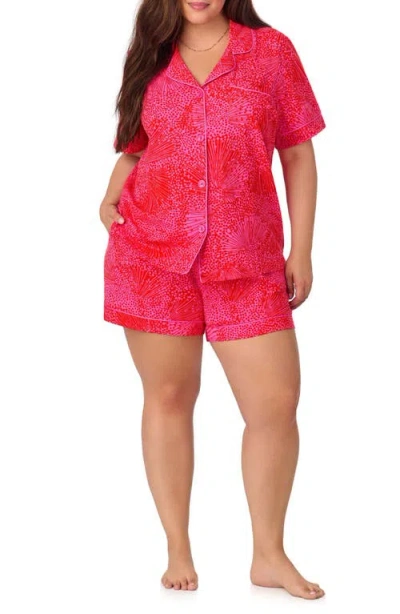 Bedhead Pajamas Print Stretch Organic Cotton Jersey Short Pajamas In Starburst