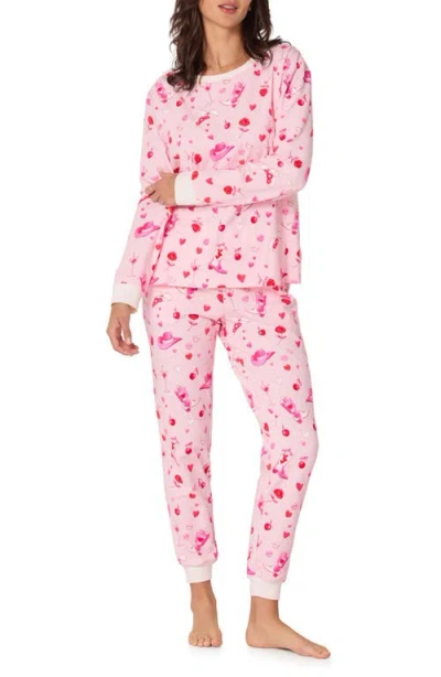 Bedhead Pajamas Print Stretch Organic Cotton Pajamas In Pink