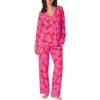 Bedhead Pajamas Print Stretch Organic Cotton Pajamas In Pink