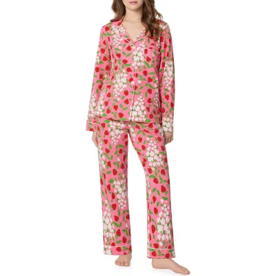 Bedhead Pajamas Print Stretch Organic Cotton Pajamas In Red
