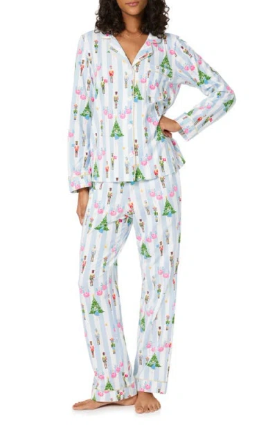 Bedhead Pajamas Print Stretch Organic Cotton Pajamas In White