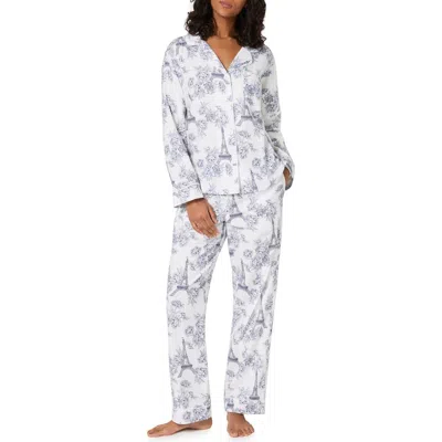 Bedhead Pajamas Print Stretch Organic Cotton Pajamas In White