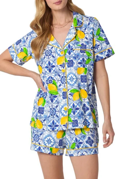 Bedhead Pajamas Print Stretch Organic Cotton Short Pajamas In Multi