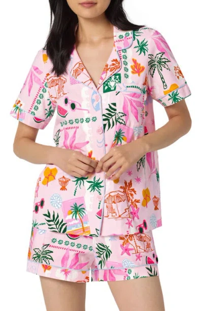 Bedhead Pajamas Print Stretch Organic Cotton Short Pajamas In Multi