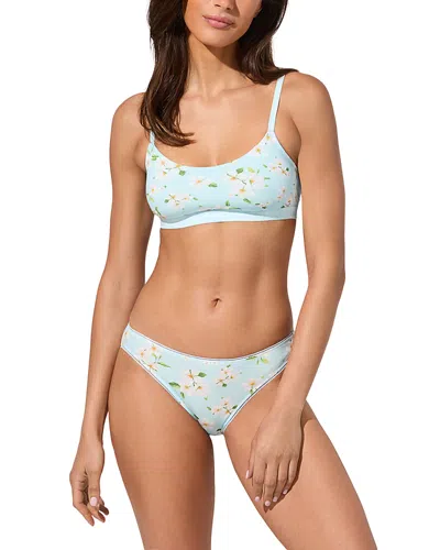 Bedhead Pajamas Printed Bralette In Blue