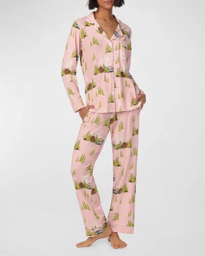 Bedhead Pajamas Printed Classic Pajama Set In Pine Lake