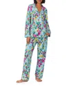Bedhead Pajamas Printed Knit Long Sleeve Pajama Set In Tropical Paradise